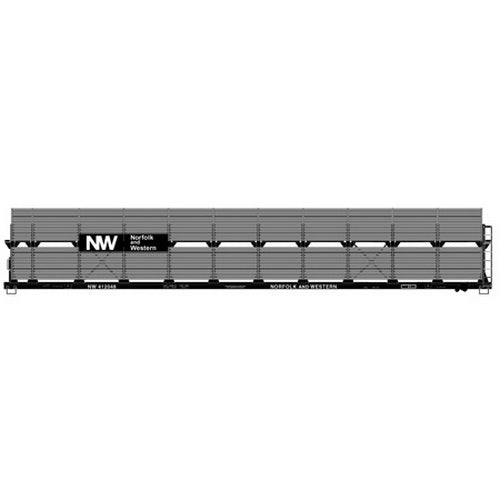 Accurail 9407 89' Bi-Level Auto Rk N&W