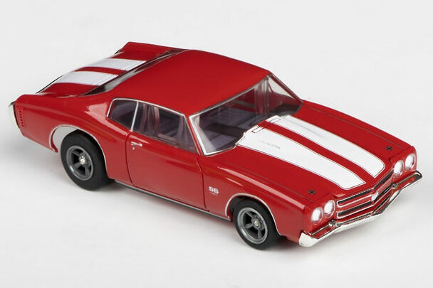 AFX 22043 HO 1970 Chevelle 454 Red Collector Series Mega G+ Slot Car