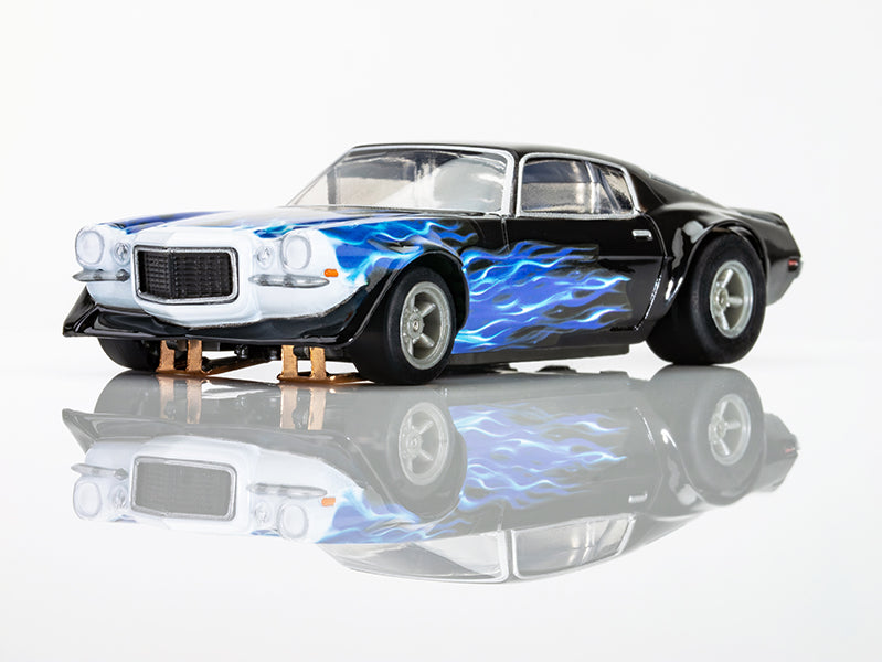 AFX 22046 HO Mega-G+ Black/Blue 1973 Camaro Wildfire Slot Car – Trainz