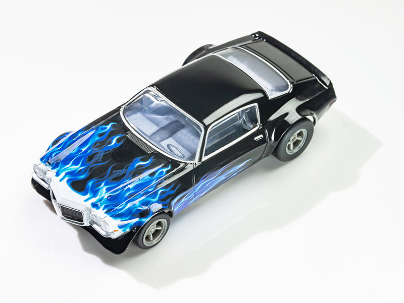 AFX 22046 HO Mega-G+ Black/Blue 1973 Camaro Wildfire Slot Car