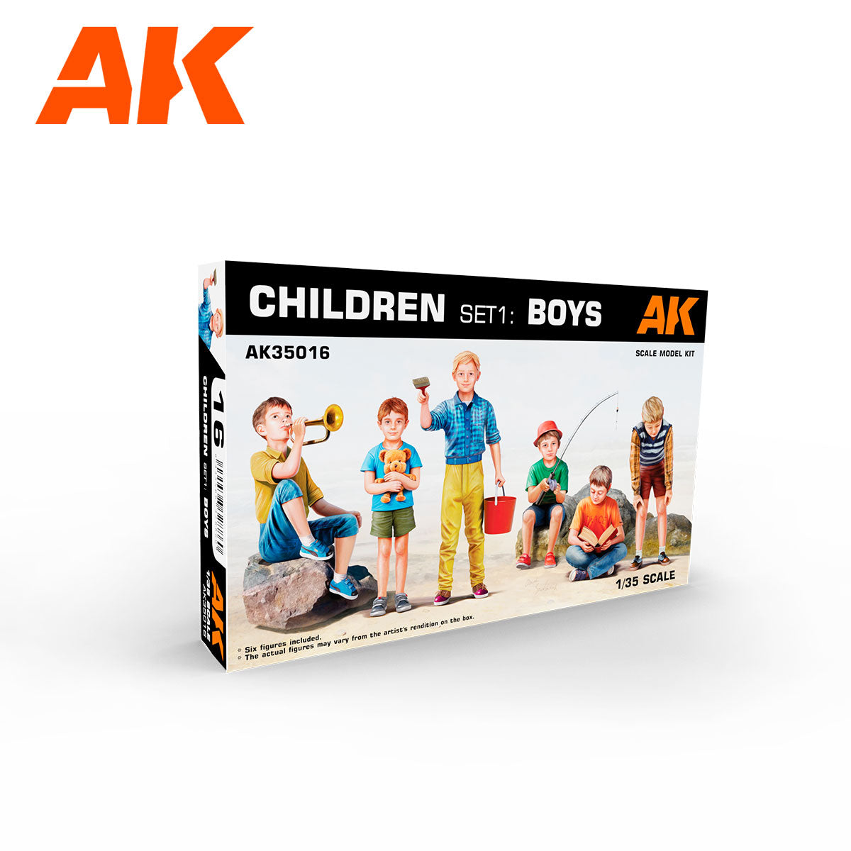 AK Interactive AK35016 1:35 Children Set 1: Boys Figure Kit (Set of 6)