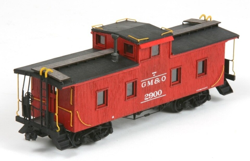 American Model Builders 889 HO Gulf Mobile and Ohio Wood Cupola Caboose Kit