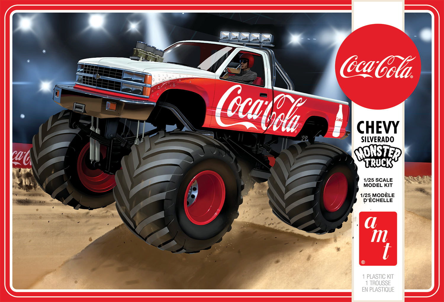 AMT 1184 1:25 Coca-Cola 1988 Chevy Silverado Monster Truck Plastic Model Kit