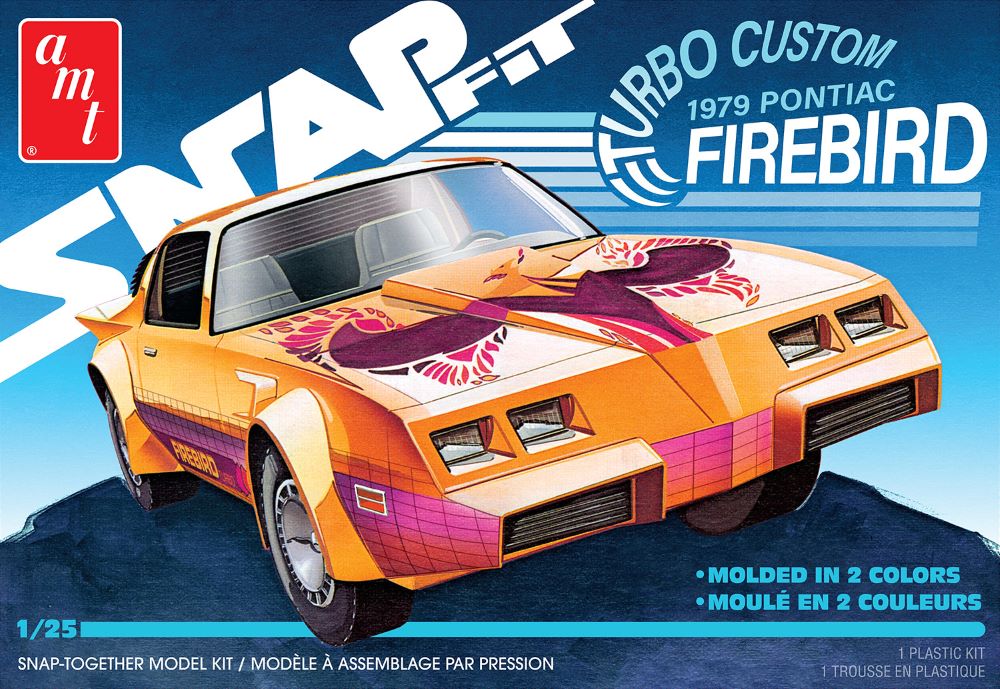 AMT 1211 1:25 1979 Pontiac Firebird Turbo Custom Car Plastic Model Kit