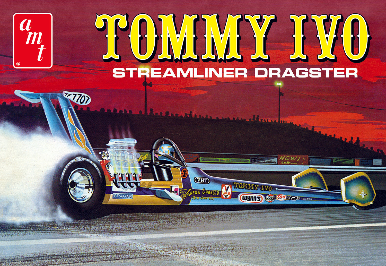 AMT 1254 1:25 Tommy Ivo Streamliner Dragster Plastic Model Kit