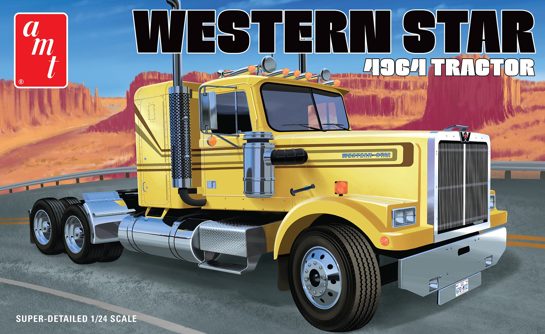 AMT 1300 1:24 Western Star 4964 Tractor Plastic Model Kit