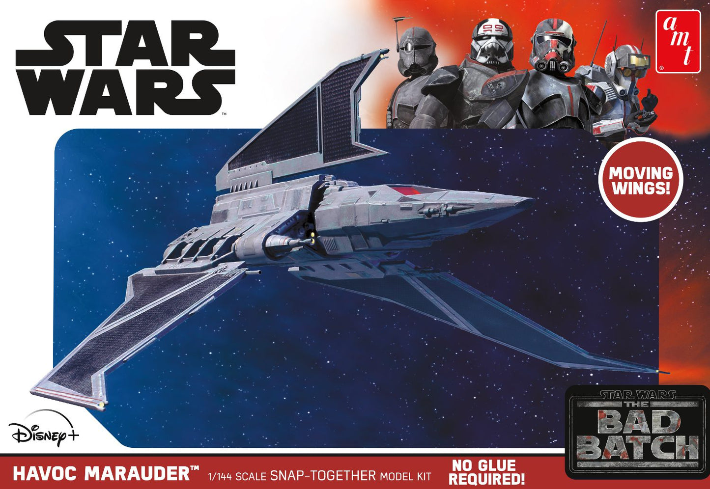 AMT 1348 1:144 Star Wars: Bad Batch Havoc Marauder Plastic Model Kit
