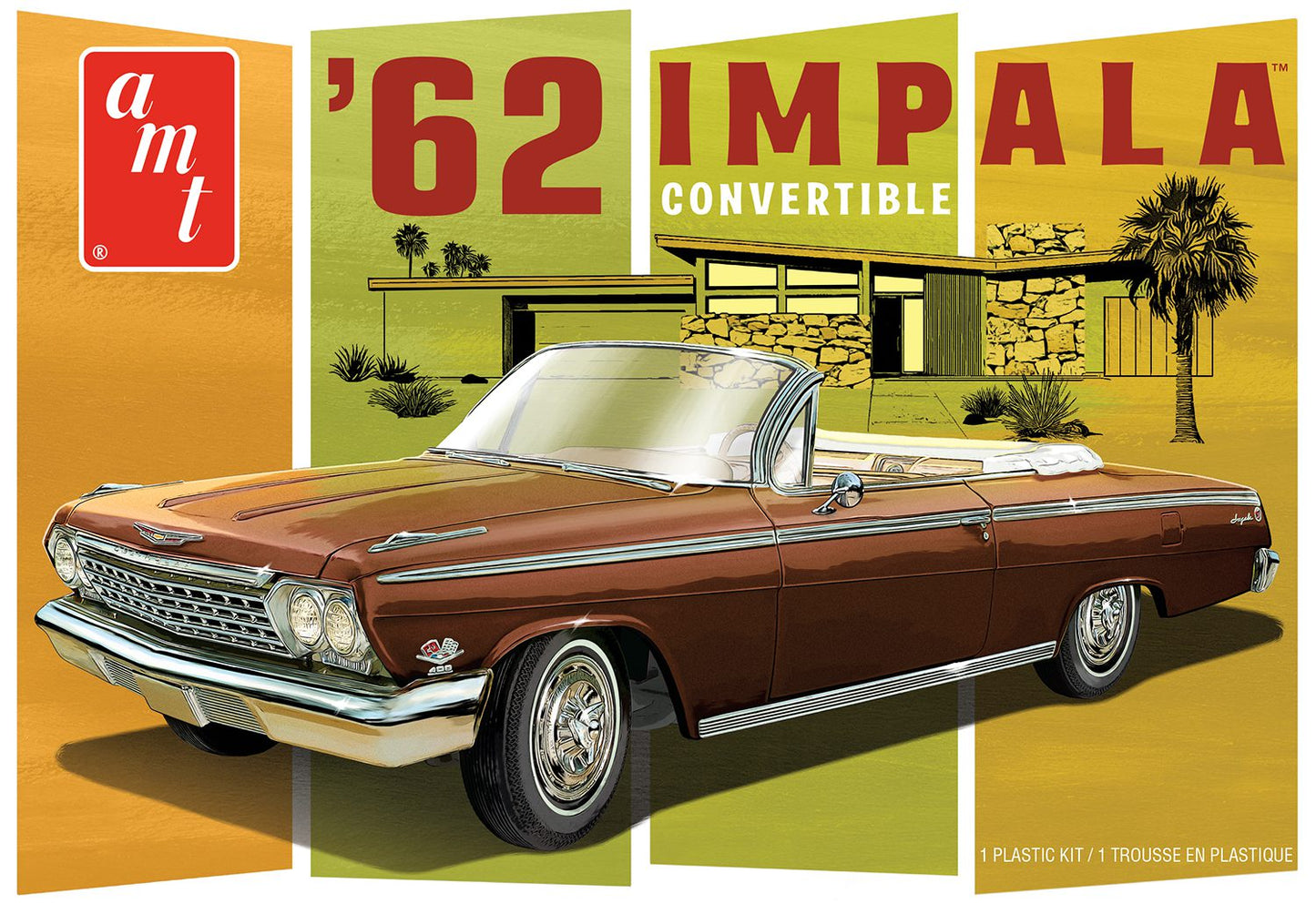 AMT 1355 1:25 1962 Chevy Impala Convertible Plastic Model Kit