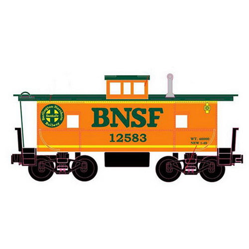 RMT 96928-2 O BNSF Caboose w/ Marker Lights #12583