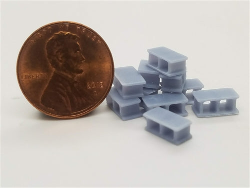 All Scale Miniatures 1600818 N Cinder Block (Pack of 5)