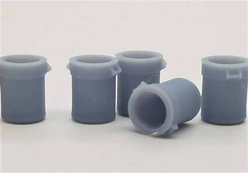 All Scale Miniatures 1600830 N Open Top Residential Trash Can (Pack of 5)