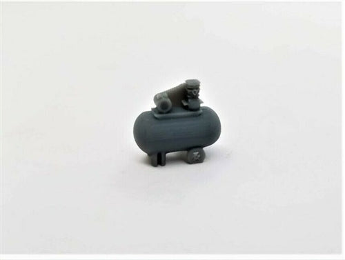 All Scale Miniatures 870902 HO Short Horizontal Tank Air Compressor (Pack of 5)