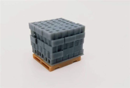 All Scale Miniatures 870919 HO Stack Cinder Block (Pack of 5)