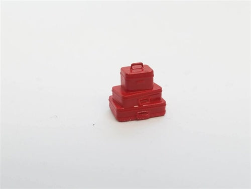 All Scale Miniatures 870931 HO Stack of 3 Suitcases (Pack of 5)