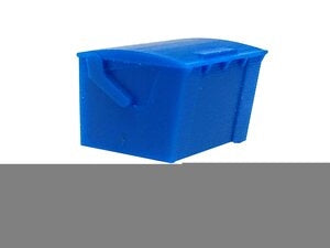 All Scale Miniatures 1601649 N Square Rear Load without Casters Dumpster