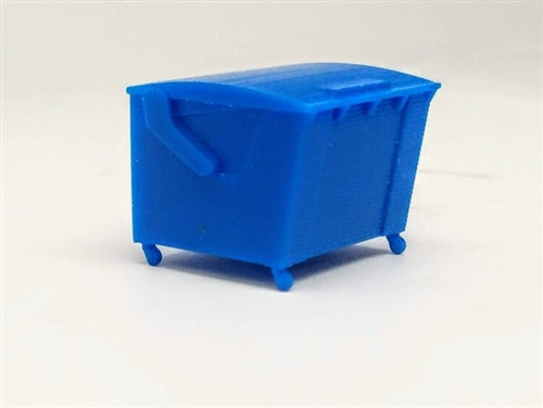 All Scale Miniatures 1601806 N Square Rear Load with Casters Dumpster