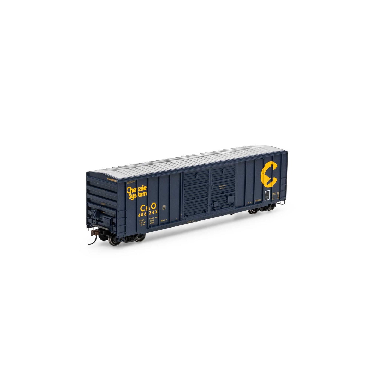 Athearn 15878 HO Chesapeake & Ohio 50' FMC 5077 Double Door Box Car #486242