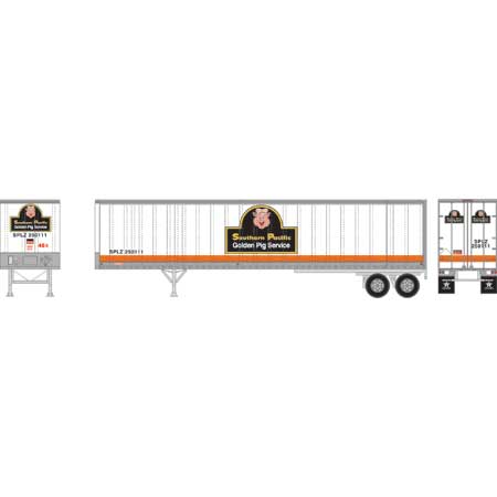 Athearn 16092 HO Southern Pacific RTR 45' Fruehauf Z-Van Trailer #250111