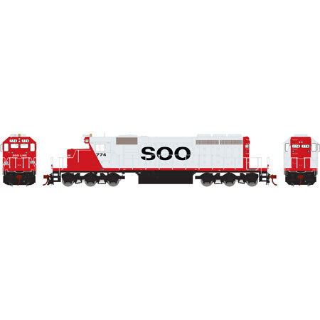 Athearn 16718 HO SOO Line SD40-2 Diesel Locomotive w/DCC & Sound RTR #774