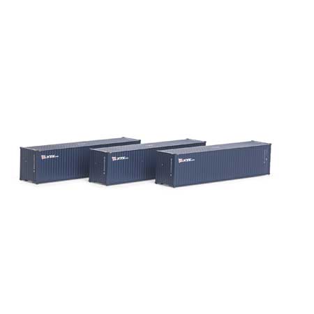 Athearn 17445 N NYK #2 40' Corrugated HC Container (Set of 3)
