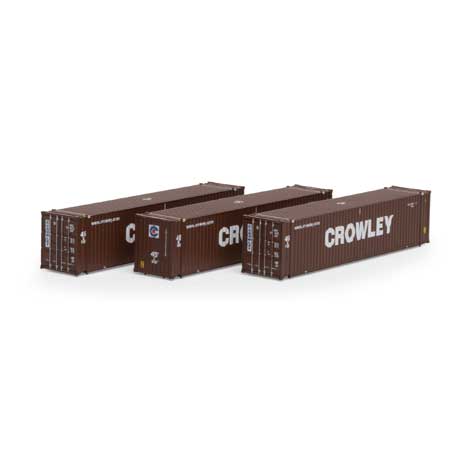 Athearn 17894 N Scale Crowley 45' Container #1 (Set of 3)