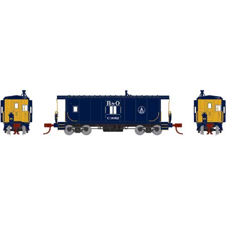 Athearn 23128 N B&O Bay Window Caboose Car #C-3012