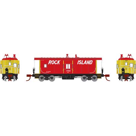 Athearn 23136 N Rock Island Bay Window Caboose Car #17210