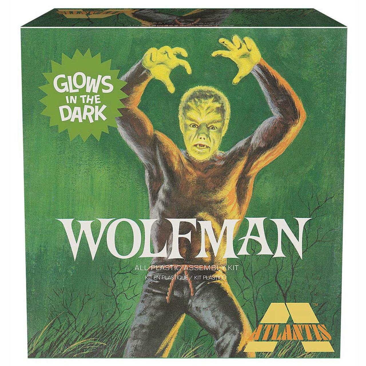 Atlantis Models A450 1:8 Wolfman Glow-in-the-Dark Plastic Figure Kit