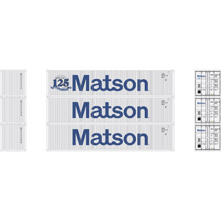 Athearn 27160 N Matson Celebrating 125 Years 40' Low-Cube Container