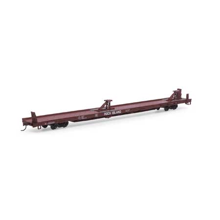 Athearn 27667 HO Rock Island 85' TOFC Flat Car #93220 - RTR