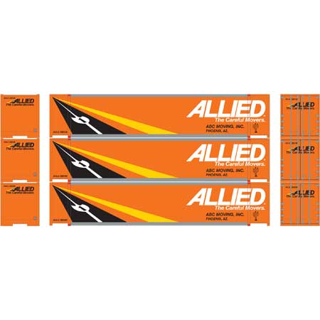 Athearn 27715 HO Allied 48' Container (Pack of 3)