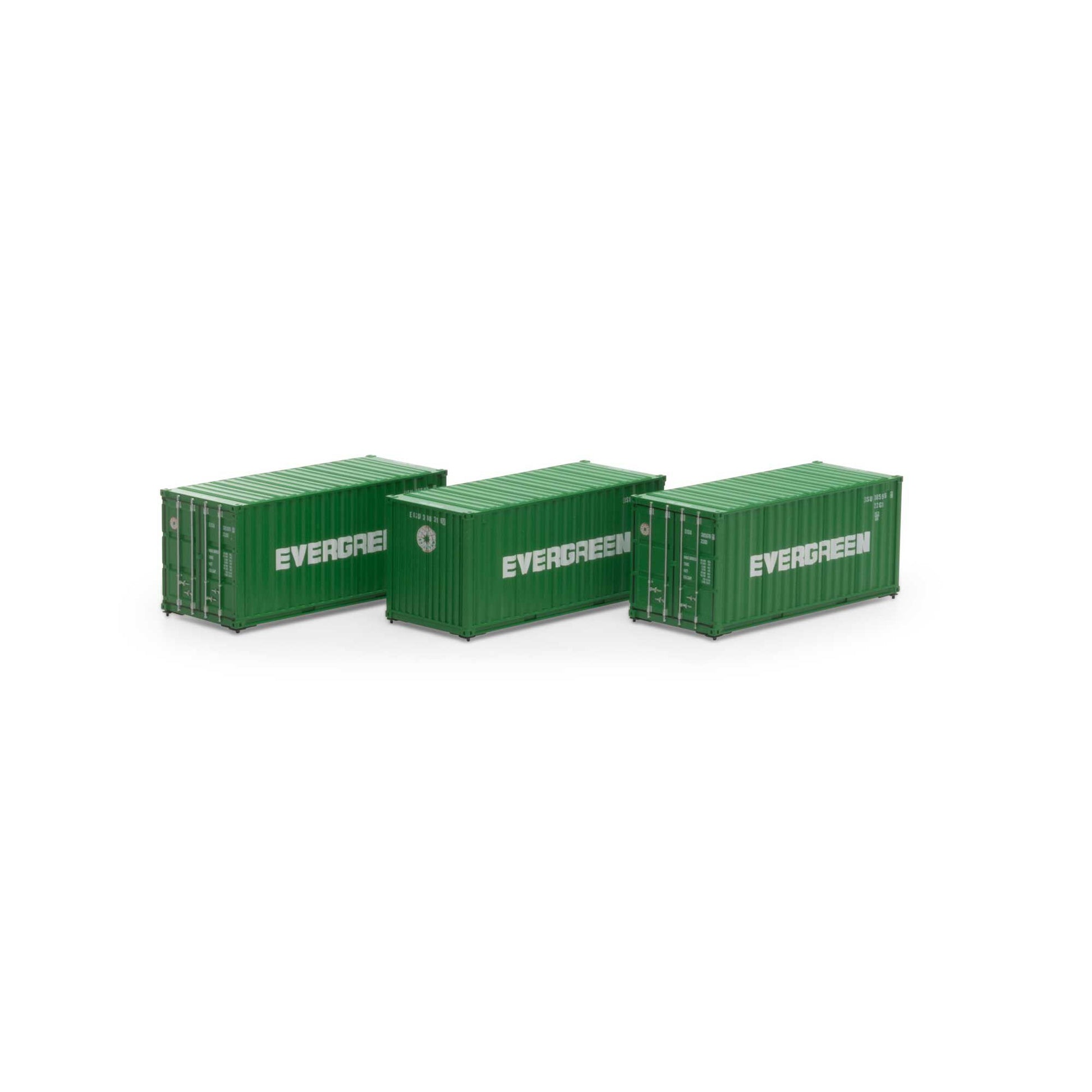 Athearn 27786 HO EISU 20' Corrugated Container Ready-To-Run #2 (Set of 3)