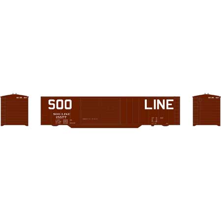 Athearn 2799 N SOO Line 50' Double Sliding Door Box Car #15577