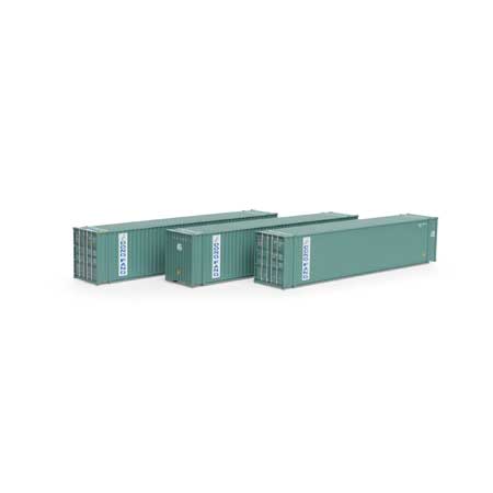 Athearn 28043 HO Dong Fang 45' Container Ready-To-Run #2 (Set of 3)