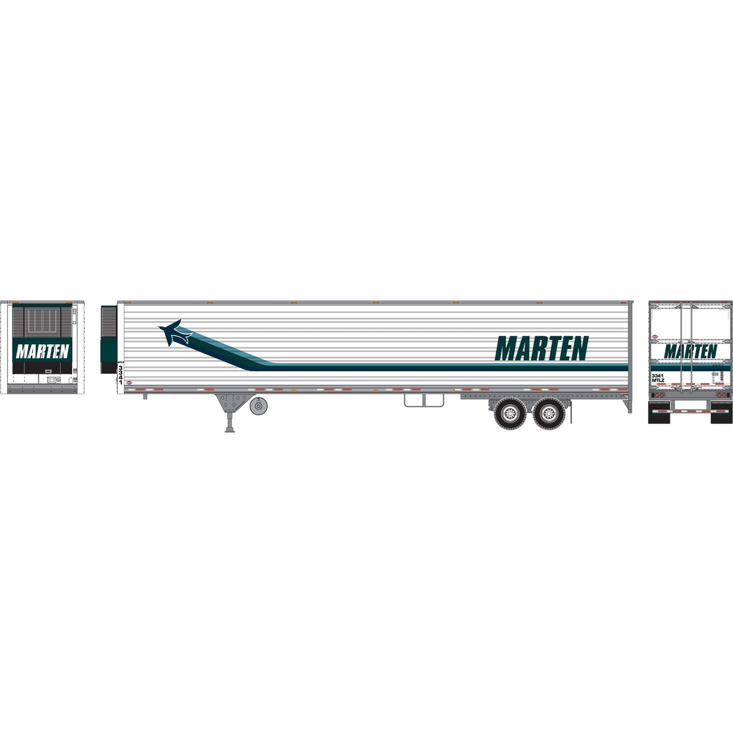 Athearn 28474 HO Marten 53' Reefer Trailer #2