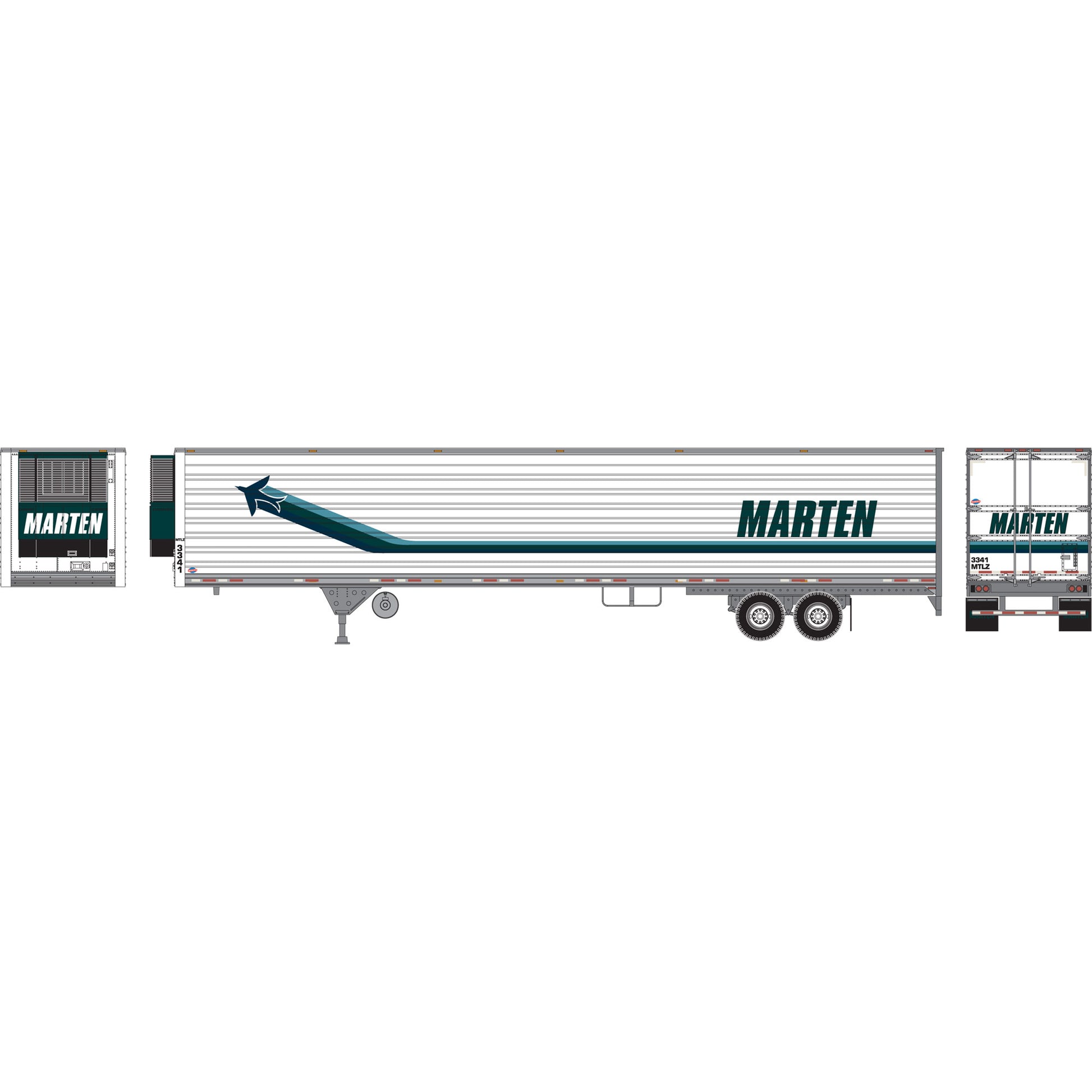 Athearn 28474 HO Marten 53' Reefer Trailer #2