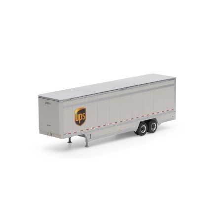 Athearn 29456 HO UPS/Logo 40' Drop Sill Parcel Trailer #708941