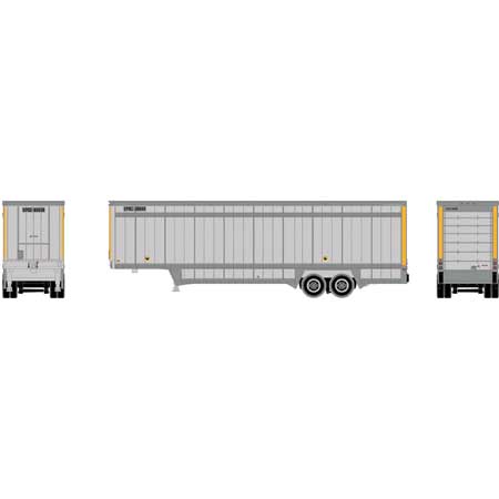 Athearn 30121 N UPS/Yellow 40' Drop Sill Parcel Trailer #80888