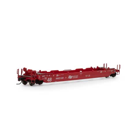 Athearn 3289 N NWCX 48' Husky Stack Well Car #981