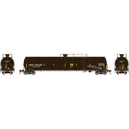 Athearn 3576 N GBRX 33,900-Gallon LPG Tank Car #704978