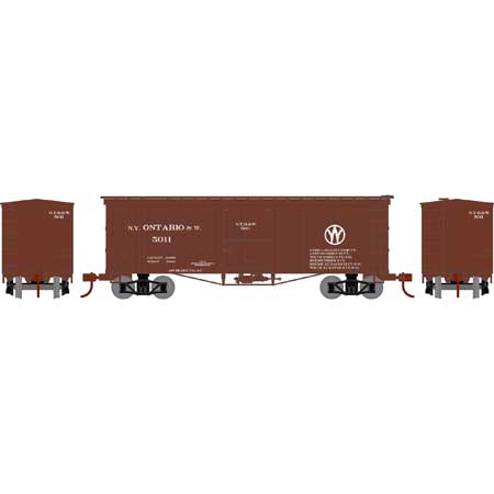 Athearn 5148 N New York Ontario & Western 36' Old Time Wood Boxcar #5011