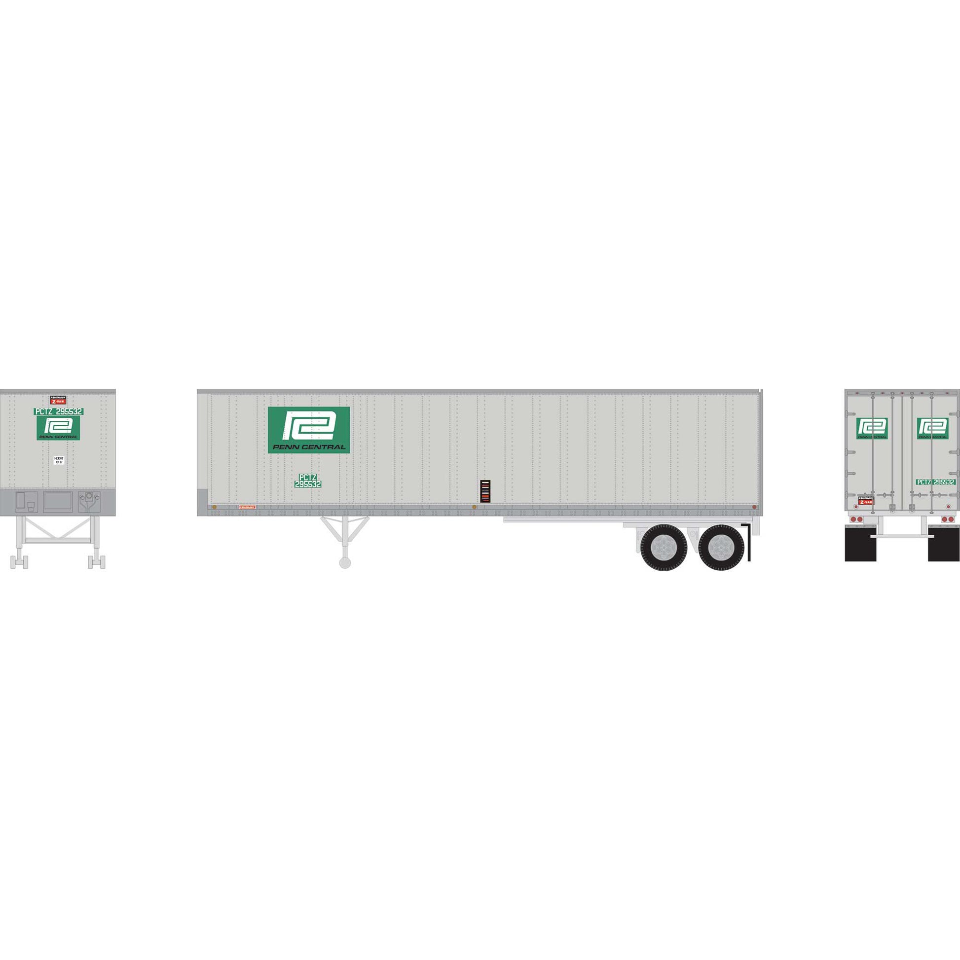 Athearn 5451 N PC/PCTZ 40' Fruehauf Trailer #295532