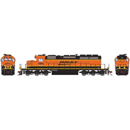 Athearn 71641 HO BNSF/Wedge RTR SD39-2 Diesel Locomotive w/DCC & Sound #1803