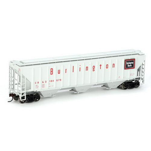 Athearn 72372 HO CB&Q RTR 54' PS Covered Hopper #184679