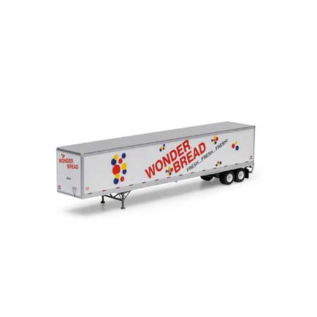 Athearn 72816 HO Wonder Bread RTR 53' Wabash Plate Trailer #60942