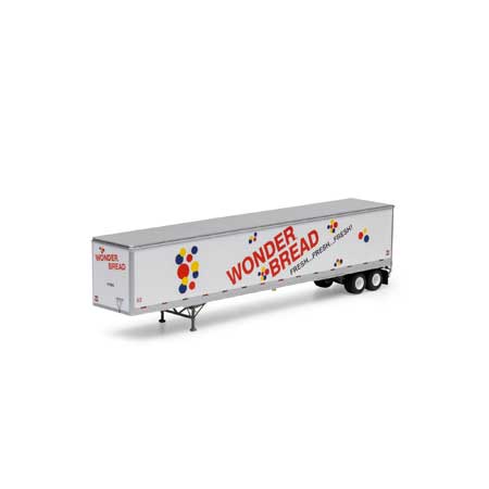 Athearn 72818 HO Wonder Bread RTR 53' Wabash Plate Trailer #97860
