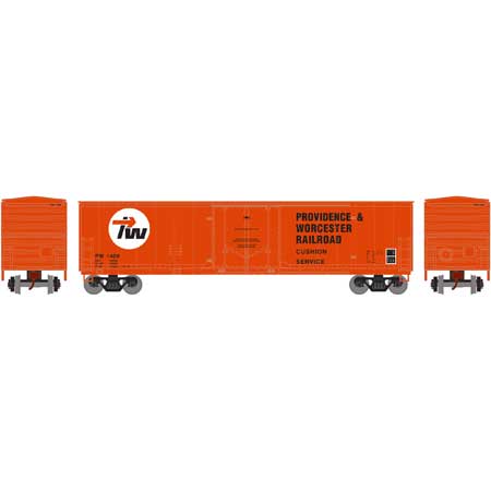 Athearn 76120 HO Providence and Worcester 50' Youngstown Plug Door Boxcar #1409