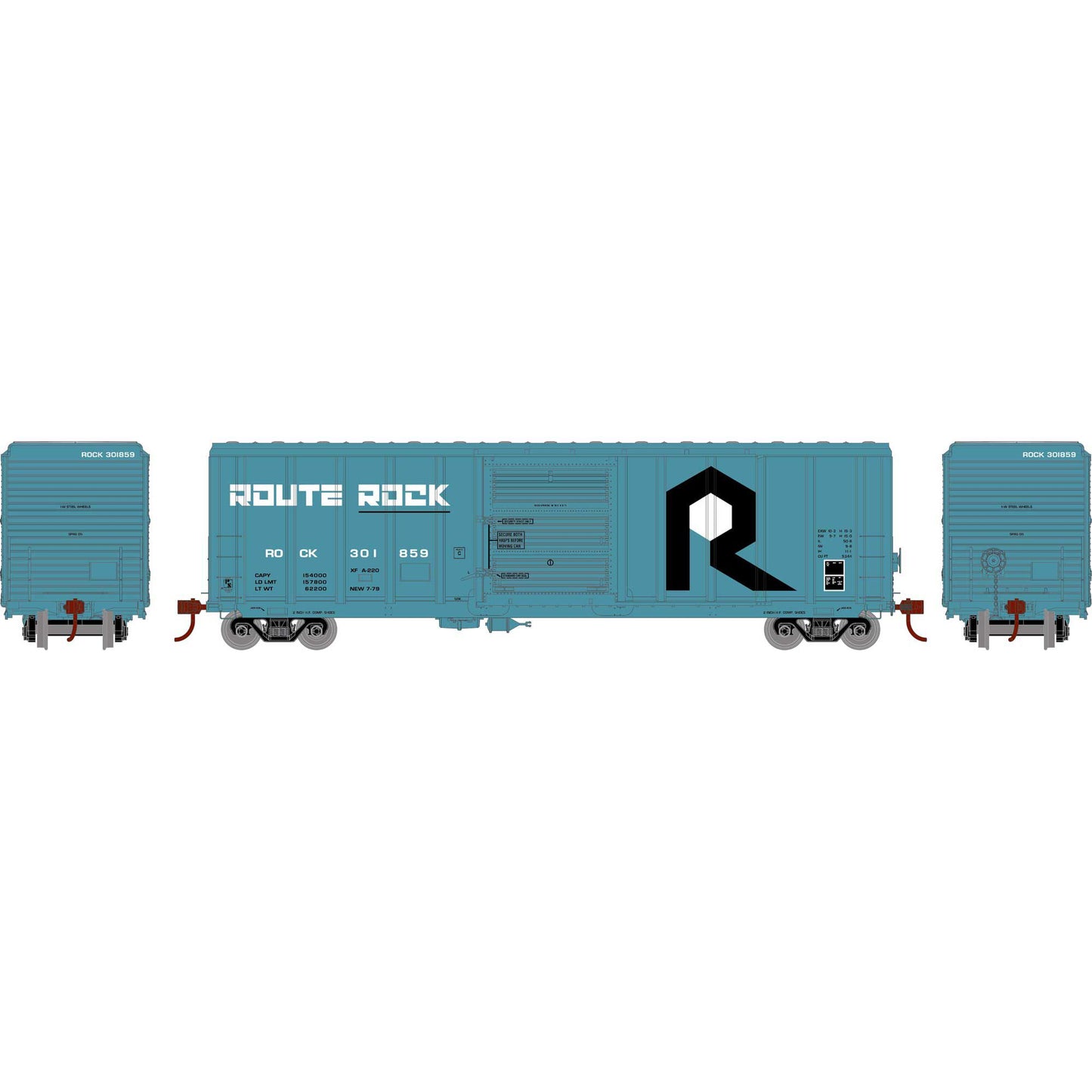 Athearn 76215 HO ROCK 50" PS 5344 Box Car Ready-To-Run #301859