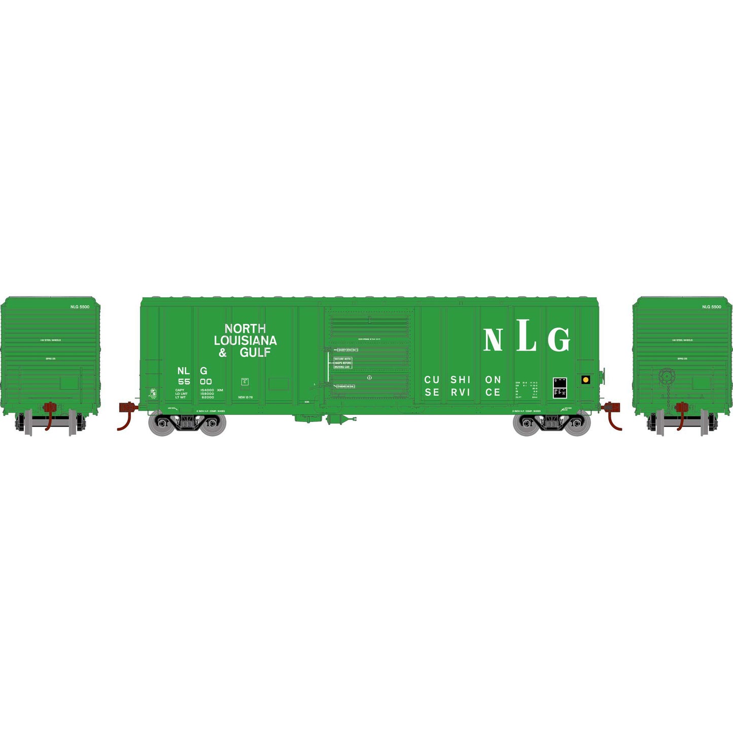 Athearn 76218 HO North Louisiana and Gulf 50" PS 5344 Box Car RTR #5500