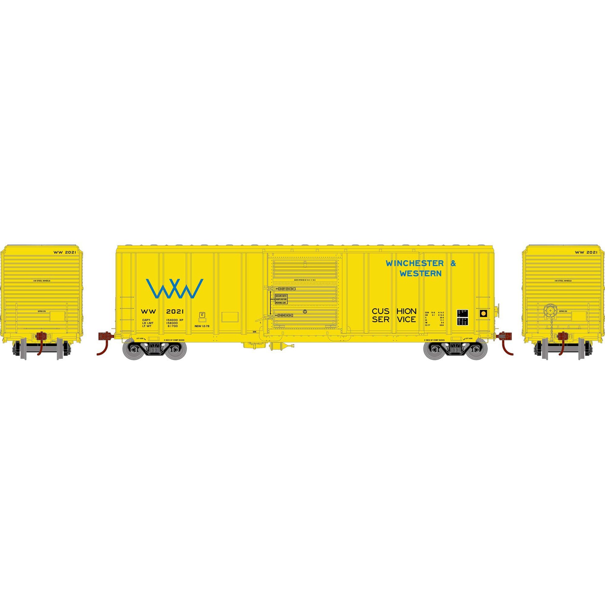 Athearn 76232 HO Winchester and Western 50